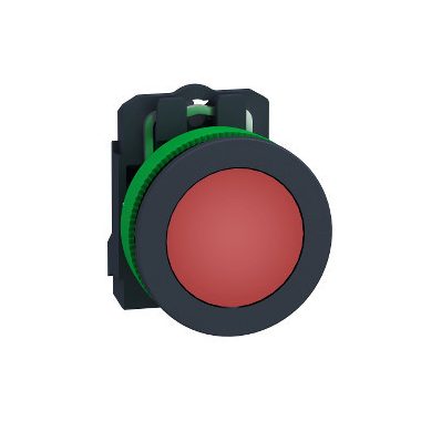 SCHNEIDER XB5FVB4 Harmony panelbe süllyesztett komplett műanyag LED jelzőlámpa, Ø30, 24 VAC/DC, piros