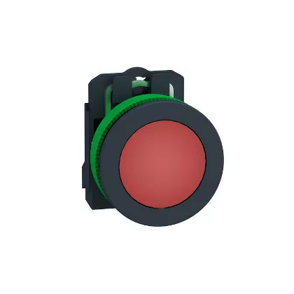   SCHNEIDER XB5FVB4 Harmony panelbe süllyesztett komplett műanyag LED jelzőlámpa, Ø30, 24 VAC/DC, piros