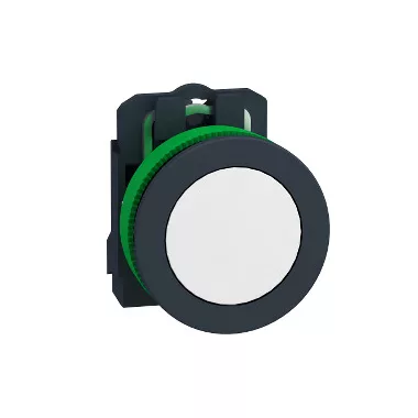 SCHNEIDER XB5FVCUST05 Harmony süllyesztett műanyag komplett LED jelzőlámpa, Ø30, 230 VAC, fehér