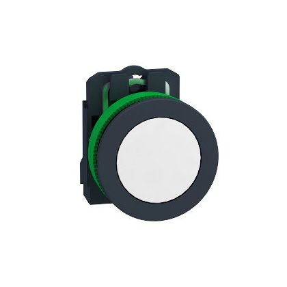 SCHNEIDER XB5FVM1 Harmony panelbe süllyesztett komplett műanyag LED jelzőlámpa, Ø30, 230 VAC, fehér