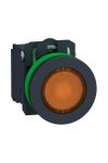 SCHNEIDER XB5FW35B5 Harmony panelbe süllyesztett komplett műanyag LED világító nyomógomb, Ø30, 1NO, 24V, narancs