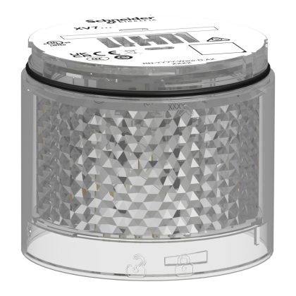   SCHNEIDER XVB7C27 Light Module, Harmony XVB7 Modular Tower Light, White, Ø70mm, Steady, Colored Lens