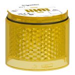   SCHNEIDER XVB7C68 Light Module, Harmony XVB7 Modular Tower Light, Yellow, Ø70mm, Flashing, Colored Lens