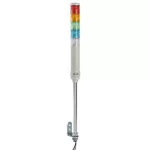   SCHNEIDER XVC4B55S Harmony XVC monolitikus Ø40 fényoszlop, 1 piros 1 narancs 1 zöld 1 kék 1 átl. Foly./villogó, hangj., tartócső, 24 VAC/DC