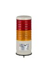 SCHNEIDER XVC6B25SK Harmony XVC monolitikus Ø60 fényoszlop, 1 piros 1 narancs folyamatos/villogó, hangjelzővel, 24 VAC/DC