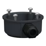 SCHNEIDER XVZ07 Universal Mounting Accessory, Harmony XV4/XV6/XVB7 Modular Tower Light, Plastic Side Entry Adapter, Grey