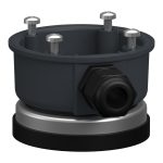   SCHNEIDER XVZ08 Universal Mounting Accessory, Harmony XV4/XV6/XVB7 Modular Tower Light, Plastic Magnetic Adapter, Grey