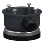 SCHNEIDER XVZ08 Universal Mounting Accessory, Harmony XV4/XV6/XVB7 Modular Tower Light, Plastic Magnetic Adapter, Grey