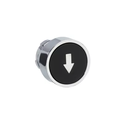   SCHNEIDER ZB2BA335C Easy Harmony XB2, Nyomógomb fej, fekete, jelölt, nyíl fel, fém, panelbe süllyesztett, 22mm, visszatérő