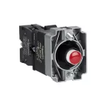   SCHNEIDER ZB2BWM42C Easy Harmony XB2, Világító aljzat, gallér, piros led, fém, 