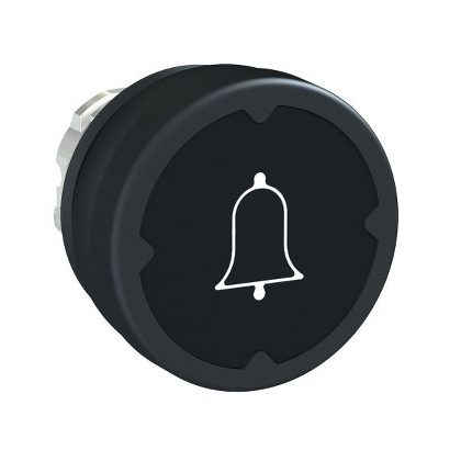   SCHNEIDER ZB4BC28001 Harmony fém durva környezeti nyomógomb fej, Ø22, visszatérő, fekete, csengő jel