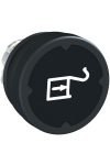 SCHNEIDER ZB4BC28015 Harmony fém durva környezeti nyomógomb fej, Ø22, visszatérő, fekete, szimbólummal