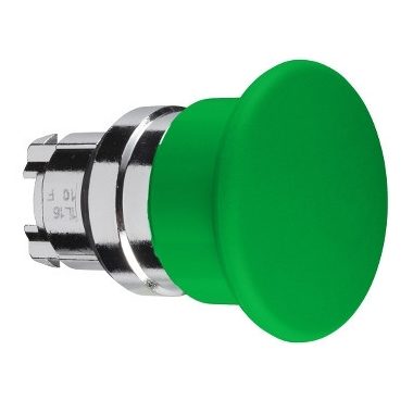 SCHNEIDER ZB4BC3 Harmony fém ?40 gombafejű nyomógomb fej, Ø22, visszatérő, zöld