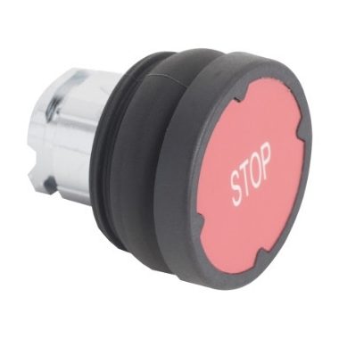 SCHNEIDER ZB4BC48007 Harmony fém durva környezeti nyomógomb fej, Ø22, visszatérő, piros, "STOP"