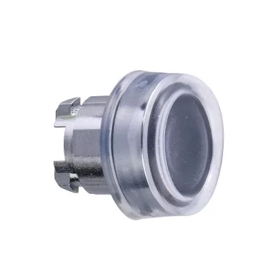 SCHNEIDER ZB4BPA2 Harmony fém nyomógomb fej, Ø22, visszatérő, gumisapkás, fekete