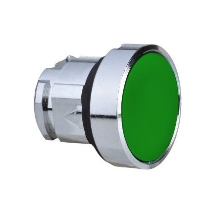SCHNEIDER ZB4BPA3 Harmony fém nyomógomb fej, Ø22, visszatérő, gumisapkás, zöld