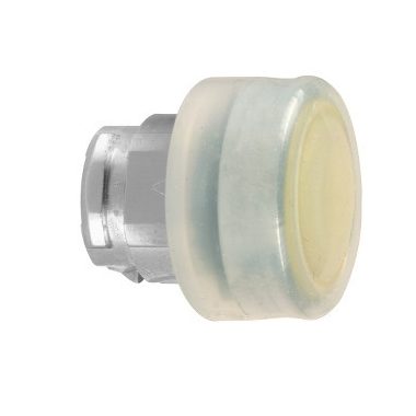 SCHNEIDER ZB4BPA5 Harmony fém nyomógomb fej, Ø22, visszatérő, gumisapkás, sárga