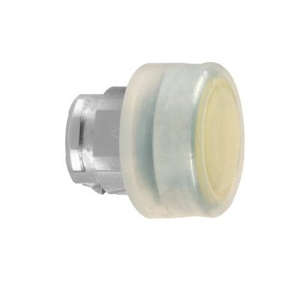   SCHNEIDER ZB4BPA5 Harmony fém nyomógomb fej, Ø22, visszatérő, gumisapkás, sárga