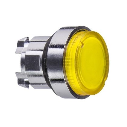   SCHNEIDER ZB4BW183 Harmony fém világító nyomógomb fej, Ø22, visszatérő, LED-es, kiemelkedő, sárga