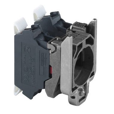 SCHNEIDER ZB4BZ1045 Harmony fém rögzítőaljzat és érintkezőblokk, 2NC, rugós csatlakozós