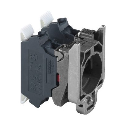   SCHNEIDER ZB4BZ1045 Harmony fém rögzítőaljzat és érintkezőblokk, 2NC, rugós csatlakozós