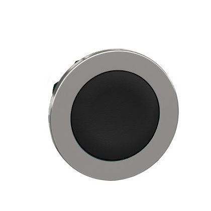   SCHNEIDER ZB4FA2 Harmony panelbe süllyesztett fém nyomógomb fej, Ø30, visszatérő, fekete