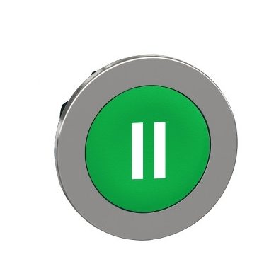 SCHNEIDER ZB4FA336 Harmony panelbe süllyesztett fém nyomógomb fej, Ø30, zöld, "II"