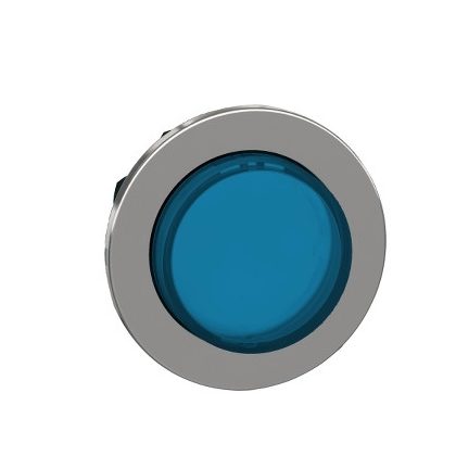  SCHNEIDER ZB4FW163 Harmony panelbe süllyesztett fém világító nyomógomb fej, Ø30, kiemelkedő, kék