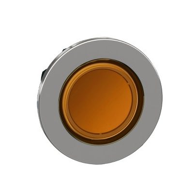 SCHNEIDER ZB4FW353 Harmony panelbe süllyesztett fém világító nyomógomb fej, Ø30, visszatérő, narancssárga