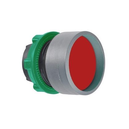   SCHNEIDER ZB5AA46C0 Harmony műanyag nyomógomb fej, Ø22, visszatérő, mélyítet, piros, szürke perem