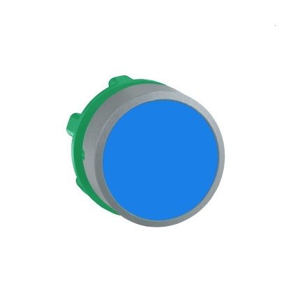   SCHNEIDER ZB5AA6C0 Harmony műanyag nyomógomb fej, Ø22, visszatérő, kék, szürke perem