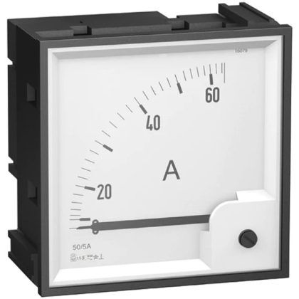   SCHNEIDER ZB5AA88C0 Harmony műanyag világító nyomógomb fej, Ø22, visszatérő, sárga, betehető címke, szürke perem