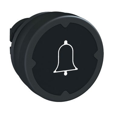 SCHNEIDER ZB5AC28001 Harmony műanyag durva környezeti nyomógomb fej, Ø22, visszatérő, fekete, csengő jel