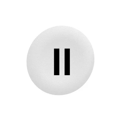   SCHNEIDER ZBAF136 Harmony Ø30 panelbe süllyesztett nyomógomb tető, fehér, "II