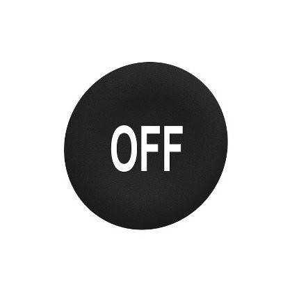   SCHNEIDER ZBAF235 Harmony Ø30 panelbe süllyesztett nyomógomb tető, fekete, "OFF