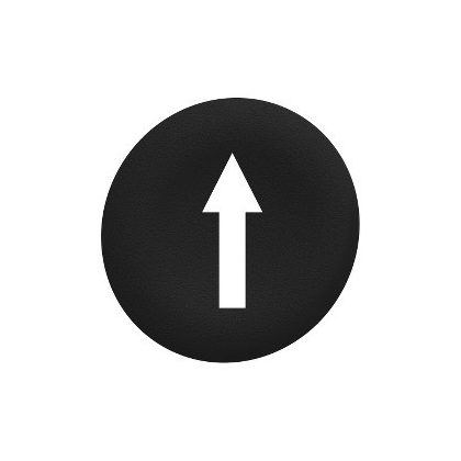 SCHNEIDER ZBAF335 Harmony Ø30 panelbe süllyesztett nyomógomb tető, zöld, "le nyíl