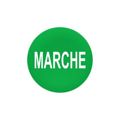   SCHNEIDER ZBAF342 Harmony Ø30 panelbe süllyesztett nyomógomb tető, zöld, "MARCHE