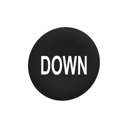   SCHNEIDER ZBAF344 Harmony Ø30 panelbe süllyesztett nyomógomb tető, zöld, "DOWN