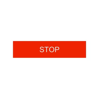 SCHNEIDER ZBY02304C Easy Harmony XB2, Felirati tábla, 8x27 mm, jelölt STOP, műanyag,