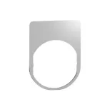   SCHNEIDER ZBYM2101 Harmony felirati tábla, 40x50 mm, fém, Ø22 készülékhez, felirat nélkül