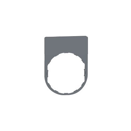   SCHNEIDER ZBYP2101C0 Harmony felirati tábla, 30x40 mm, műanyag, Ø22 készülékekhez, gravírozható, szürke perem