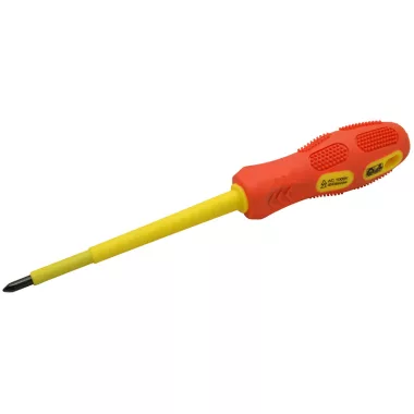 TRACON SD6125S Csavarhúzó, csillagfejű, 1000V-ra szigetelt,sárga-piros nyél AC 1000V, 6x125mm