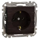   SCHNEIDER SDD181025 ÚJ SEDNA 2P+F dugalj csatlakozóaljzat, csavaros bekötés, 16A, wenge