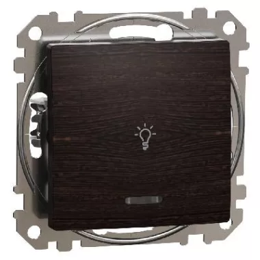 SCHNEIDER SDD181105 ÚJ SEDNA Csillárkapcsoló, rugós bekötés, 10AX, (105), wenge