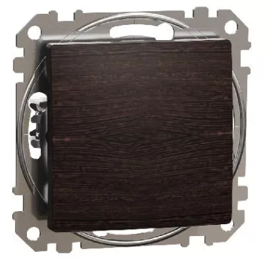 SCHNEIDER SDD181106 ÚJ SEDNA Váltókapcsoló, rugós bekötés, 10AX, (106), wenge