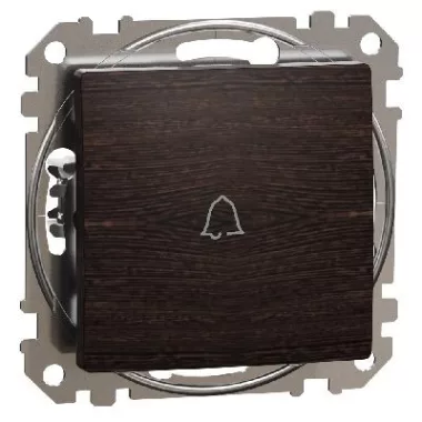 SCHNEIDER SDD181111 ÚJ SEDNA Egypólusú nyomó, rugós bekötés, 10A, (101N), wenge