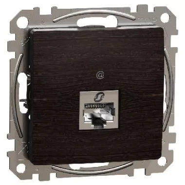 SCHNEIDER SDD181461 ÚJ SEDNA 1xRJ45 Cat6 UTP aljzat, wenge