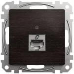 SCHNEIDER SDD181461S ÚJ SEDNA 1xRJ45 Cat6 STP aljzat, wenge