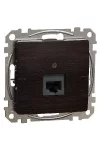 SCHNEIDER SDD181466 ÚJ SEDNA 1xRJ45 Cat6A UTP aljzat, wenge