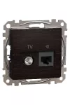 SCHNEIDER SDD181467S ÚJ SEDNA 2xRJ45 Cat6A STP aljzat, wenge SCHNEIDER SDD181467S ÚJ SEDNA 2xRJ45 Cat6A STP aljzat, wenge